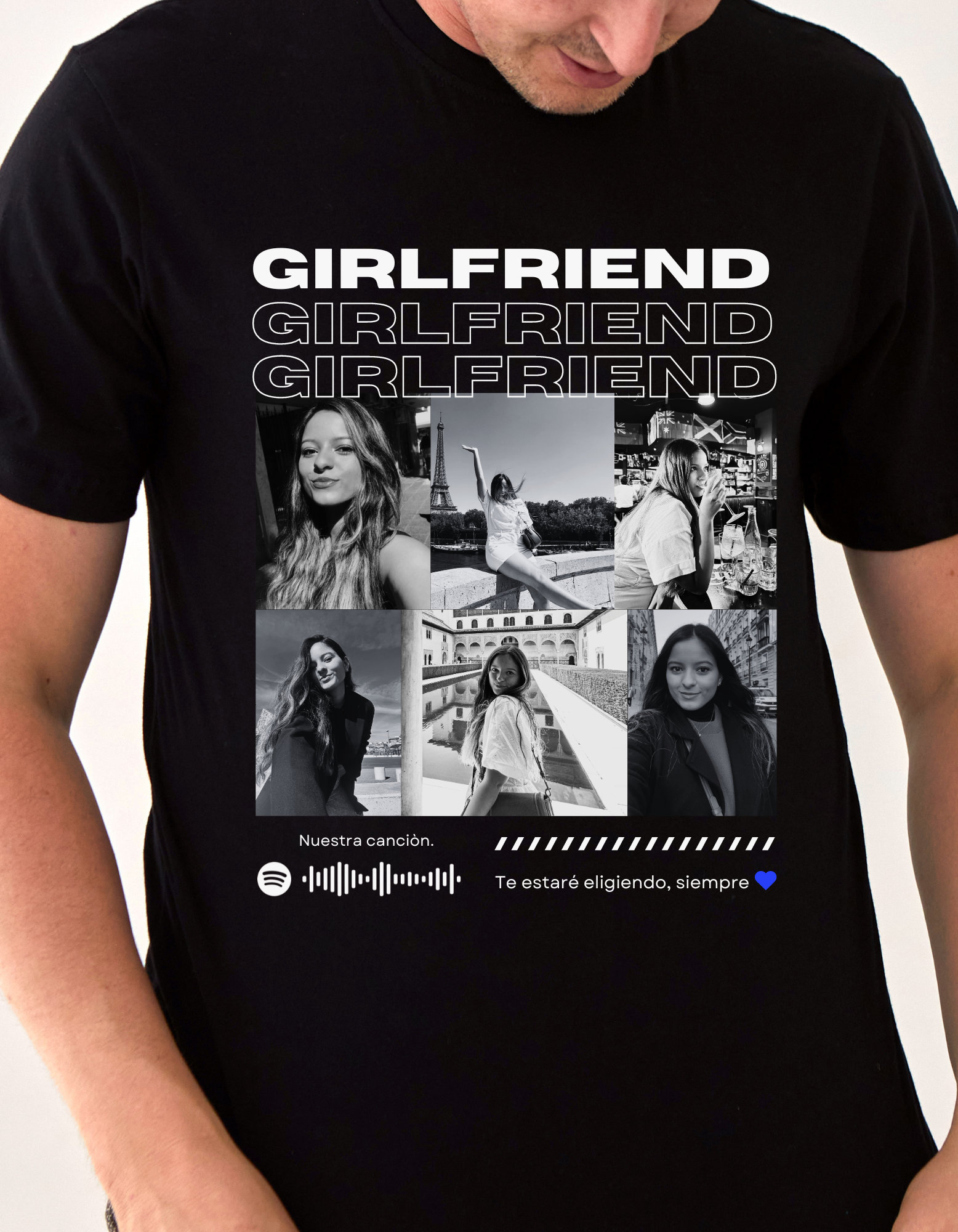 Personalized T-shirt With Girlfriend Photos, Only You T-shirt