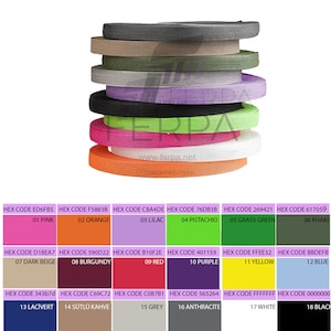 Correa de polipropileno de 25 mm para correas de bolsos, cinturones, 50 metros