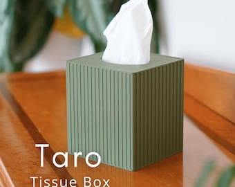 Taro näsduksasköverdrag | Modern näsdukshållare | Söt dekorativ näsduksask för badrum, kontor, sovrum eller vardagsrum | ForgeCore
