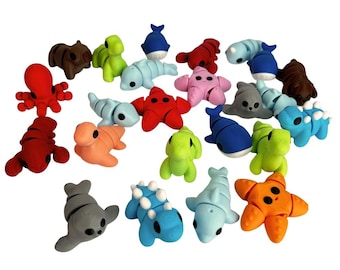 Mini Animals & Toys, Articulating Tiny 3D Printed Fidget Toy, Sensory Bulk Gifts for Kids or Adults, ADHD Toy