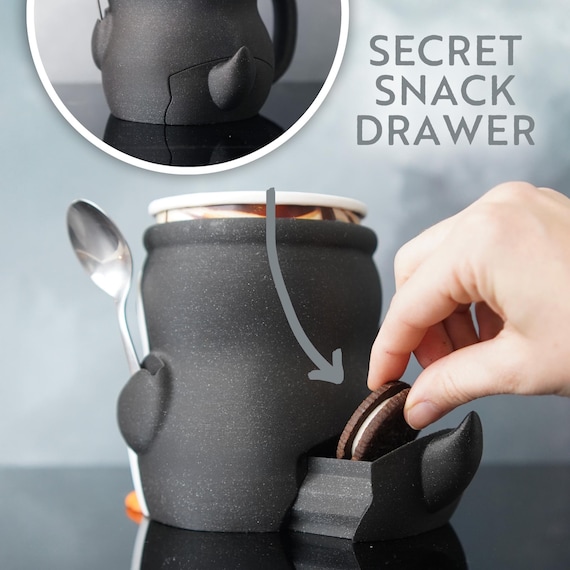 Highland Cow Eisbecher Halter - 3D Eiscreme Pint Halter Mit Griff