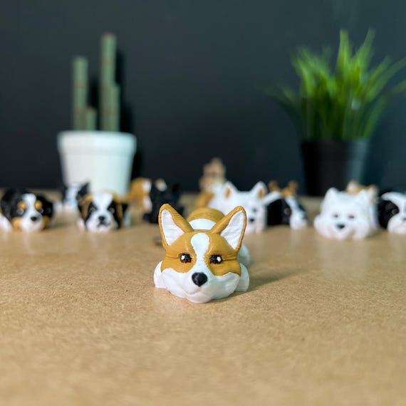 Corgi Keychain Cute Pembroke Dog Key Ring Pet Lover Gift