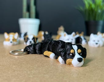 Bernese Mountain Dog Keychain | Cute Dog Lover Gift | Pet Memorial Keychain | Puppy Keyring | Custom Dog Accessories