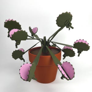 Clip para aperitivos Venus Fly Trap | Atrapamoscas impreso en 3D. Cada trampa es un clip para bolsa. Planta de interior. Clips para aperitivos FakePlant Fly Trap.
