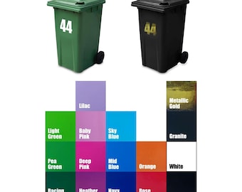 Custom Wheelie Bin Numbers - 12 cm x 20 cm - Extra Large