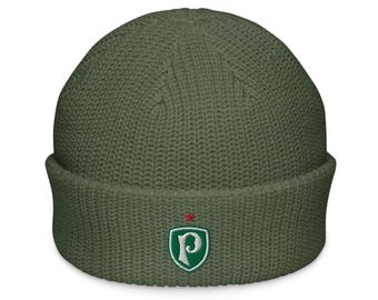 Palmeiras Minimalist Design Embroidered Fisherman Beanie Soccer Football Hat