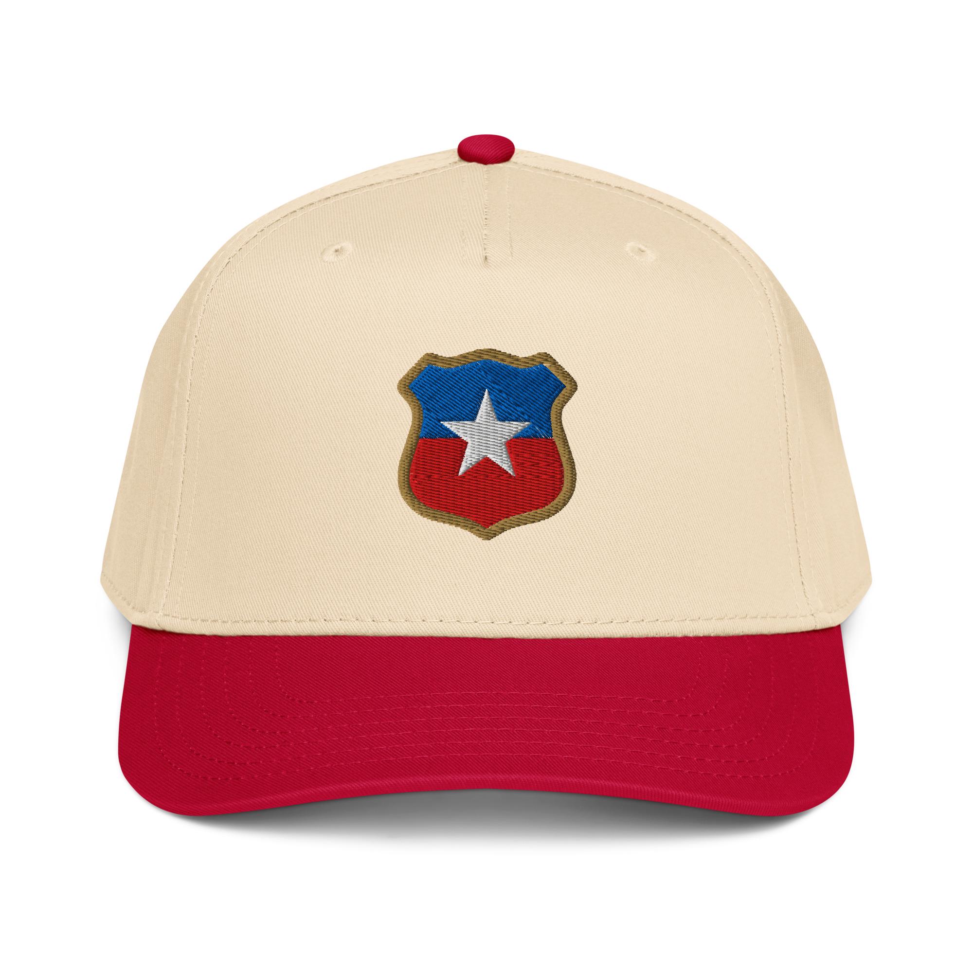 Official Chile FIFA World Cup Military Hat – Blue Acrylic/Wool Blend Cap For Soccer Fans