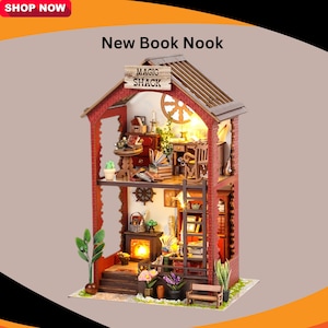 Regali Book Nook per bambini, regali per ragazze, regalo per la festa della mamma, regalo per la festa del papà, regalo per il compleanno, regali per il suo kit fai da te, decorazione da parete, artigianato