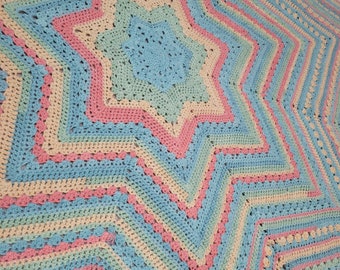 Crocheted Star Blanket