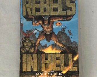 Vintage Fantasy Book Rebels in Hell 1986 Anthology Paperback Janet Morris