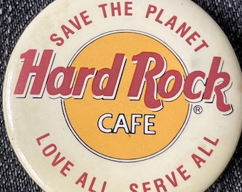 Vintage Hard Rock Cafe speld Save the Planet jaren 90 speld