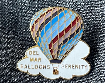 Vintage heteluchtballon pin ballon emaille pin Del Mar ballonnen cadeau