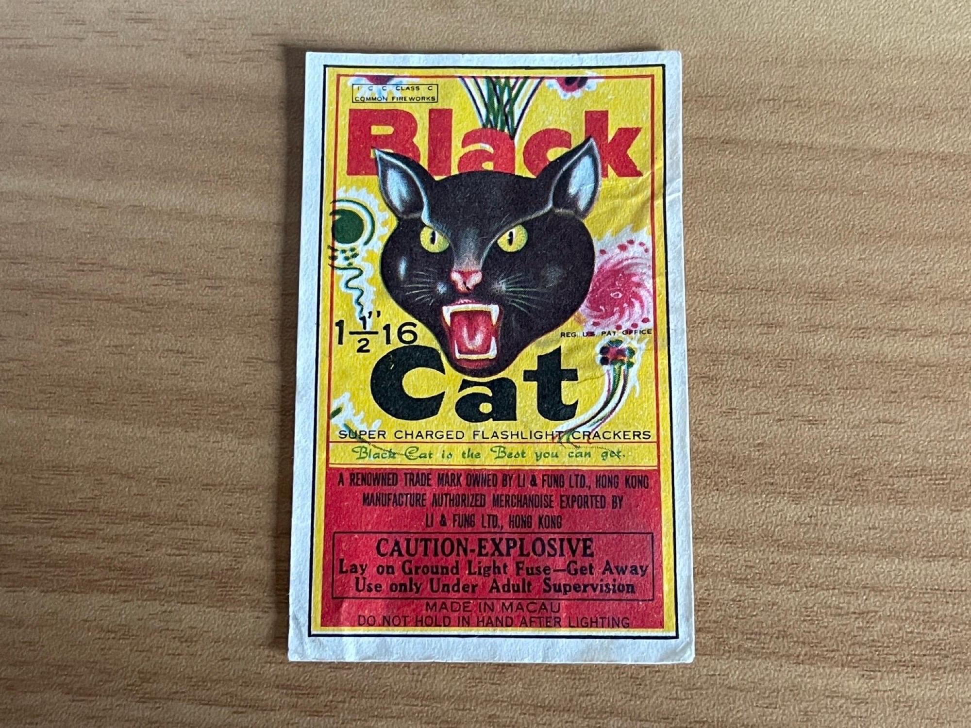 Black Cat Firecracker - Etsy