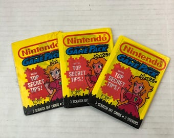 1989 Topps Nintendo Williams SUPER MARIO Bros Sticker Card Lot of