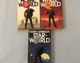 Libro de ciencia ficción clásico, trilogía "Hacia las estrellas", edición de bolsillo.