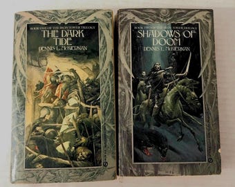 Fantasy Book Set Vintage 80s Paperback Lot Iron Tower Trilogy McKiernan