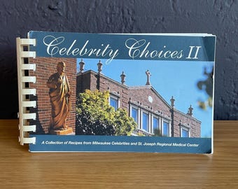 Vintage kookboek voor inzamelingsactie Milwaukee Community Church receptenboek Celebrity Choices II