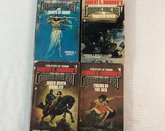 Cormac Mac Art Sword and Sorcery Vintage Paperback Set Robert E Howard Ace