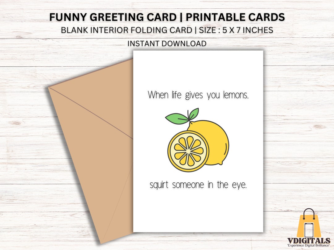 Funny Greeting Card Funny Jokes Printable Funny Cards About Life Funny ...