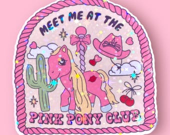 Pegatina holográfica de My Little Pink Pony Club