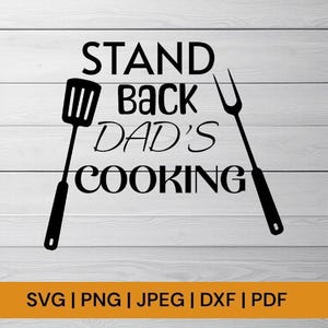 Hilarant papa cuisine SVG | Design de barbecue pour Grill Masters (fr) | Téléchargement instantané amusant pour des t-shirts et des créations