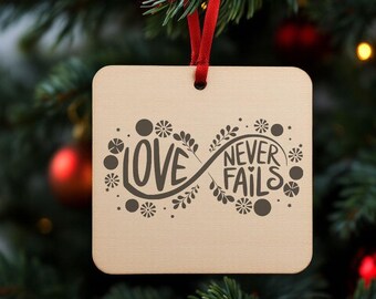 Signe de l'infini SVG : Love Never Fails Design pour Cricut Projects