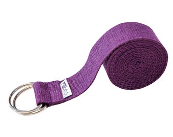 Sangle de yoga en coton faite main, ceinture de yoga pour Pilates, accessoires de yoga, ceinture de stretching yoga, gifs fête des mères, cadeau pour maman, cadeaux yogi