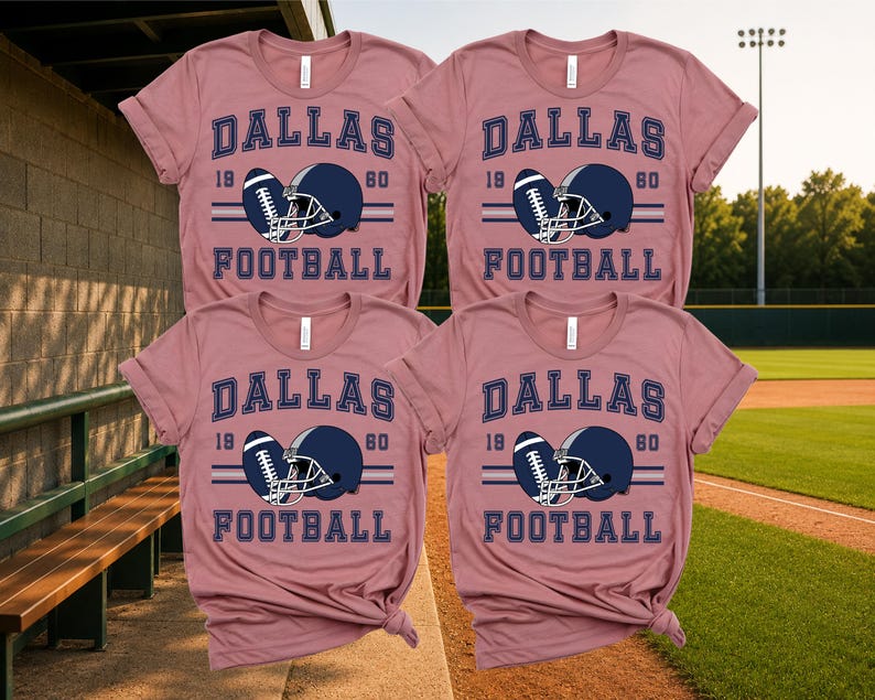 Dallas Football DTF Transfer, Sunday Football Mom Iron On Ready To Press, Vintage Navy Helmet Football Heat Transfer, 2-15 inch image 5