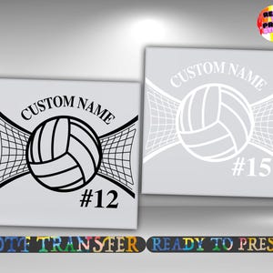 Transfert DTF de volley-ball personnalisé, nom et numéro de chemise personnalisés, repassage prêt à l&#39;emploi, transfert à chaud de maman sportive, feuille de gang DTF
