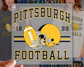 Pittsburg Football Dtf Transfer, Ready To Press, Heat Transfer, DTF Gang Sheets, Trendy Football Fan Gift,Populer Pittsbur Football Shirt