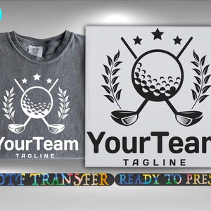 Golf Team DTF Transfer, Personalized Iron On Logo Print Ready To Press, Custom Sports Group Shirt Design Heat Transfer, DTF Gang Sheet