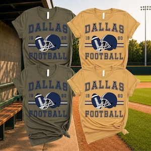 Dallas Football DTF Transfer, Sunday Football Mom Iron On Ready To Press, Vintage Navy Helmet Football Heat Transfer, 2-15 inch image 3
