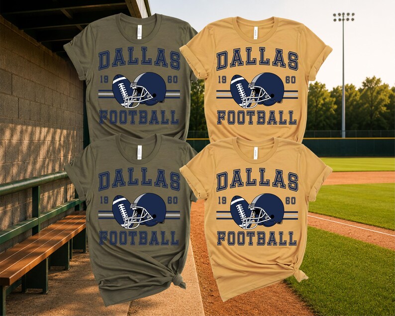 Dallas Football DTF Transfer, Sunday Football Mom Iron On Ready To Press, Vintage Navy Helmet Football Heat Transfer, 2-15 inch image 3