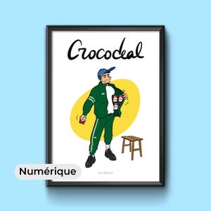 Digital poster of Marseille | CROCODEAL