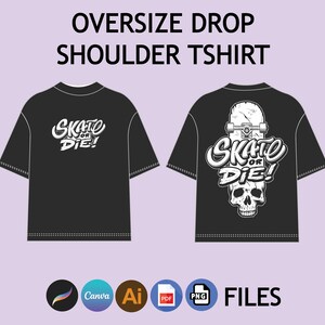 Oversize Streetwear Tshirt Mockup Fashion Wear Digital Clothing ...