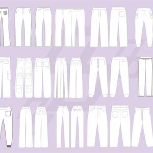 Clothing Mockup Bundle – Full Store Access | Editable Vector Templates AI PDF PNG Procreate | Fashion Tech Pack for Brands image 7