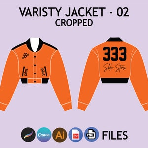 Streetwear Varisty Jacket Mock up Fashion Wear Digital Clothing ...