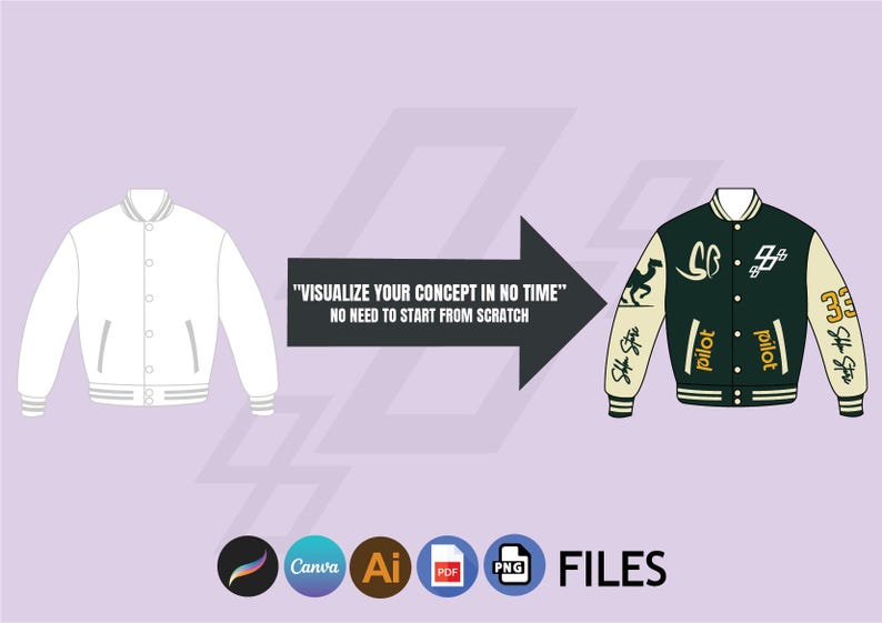 Clothing Mockup Bundle – Full Store Access | Editable Vector Templates AI PDF PNG Procreate | Fashion Tech Pack for Brands image 2