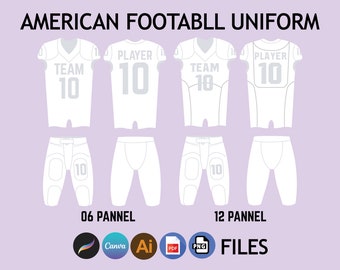アメリカンフットボールユニフォーム ラグビーモックアップ ファッションウェア デジタル衣料品 Procreate モックアップ デジタルイラストレーター PNG モックアップファイル