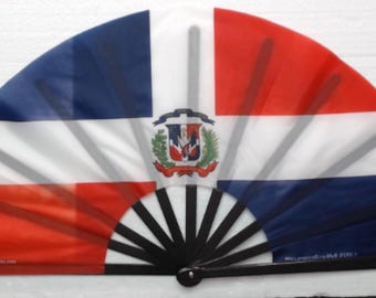 Dominican Republic Flag Hand Fan