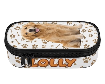 Custom Pet Photo 3-Layer Pencil Case | Personalized Gift