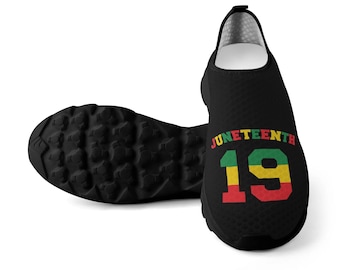 Juneteenth 1865 Slip-On Shoes | Lightweight Comfort Sneakers | Black Pride Gift | Festival & Everyday Wear