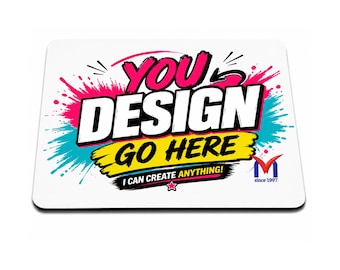 Custom Mouse Pad With Your Design, Personalized Photo, Logo or Artwork Desk Mat
