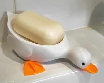 Duck Soap Dish with Drain - 3D Printed Bathroom Organiser