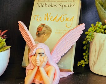 Fairy Tale Book and Tablet Display Stand - Fantasy Reader Decor