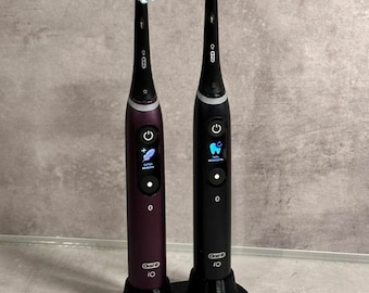 Oral-B iO Dual Toothbrush Stand - Compact Holder for Two Handles