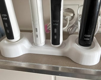 Oral-B Charger Holder - Base for 1-2 Chargers with Brush Peg Options