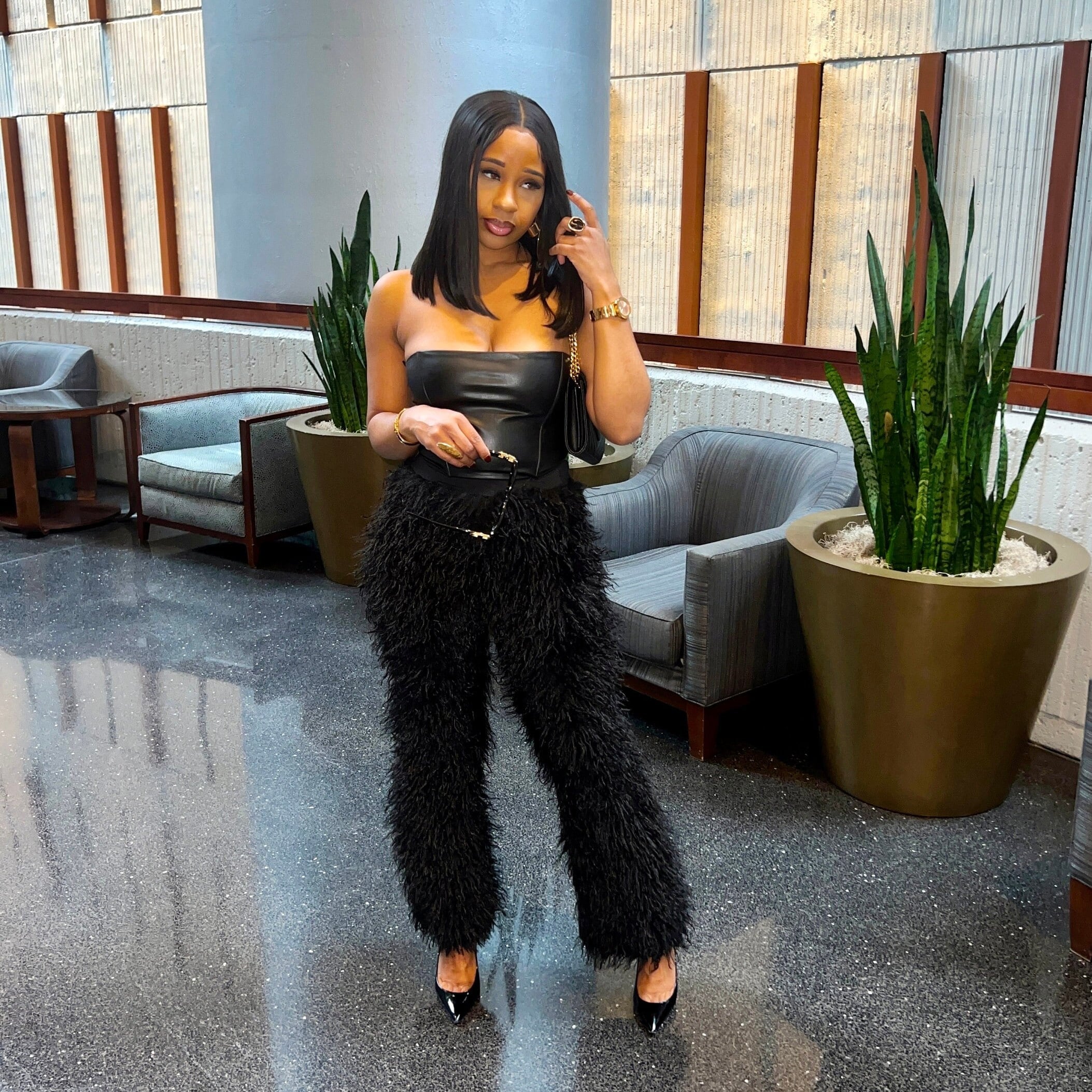 Faux Fur Pants ONLY