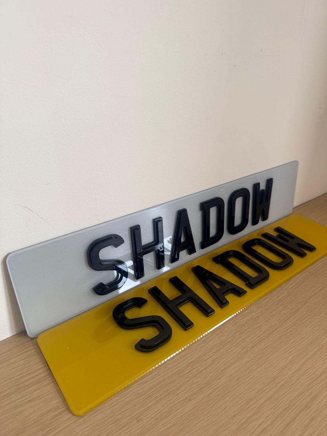 4D Shadow Car Number Plates, UK Road Legal, MOT Compliant - Etsy UK