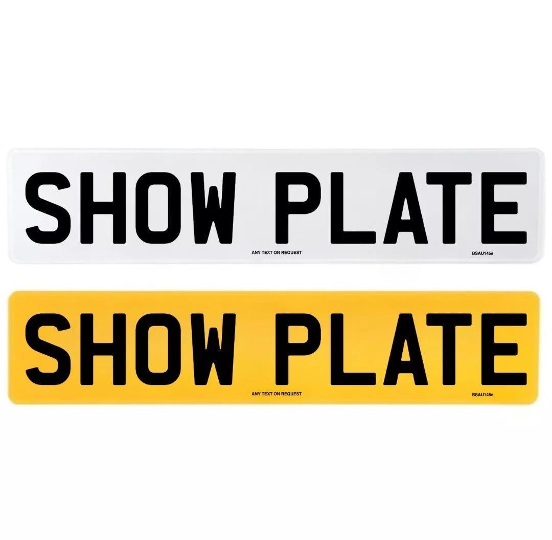 Personalised Custom gift number plate plates show name plate car plate car reg
